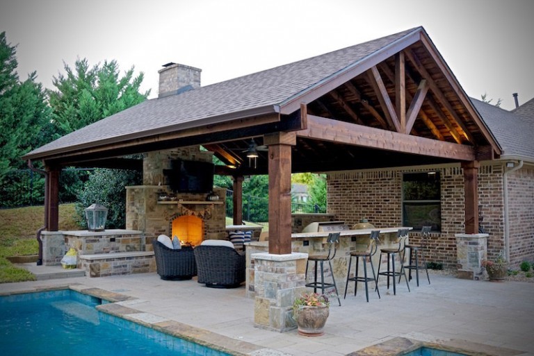 Dallas Outdoor Kitchens Gallery of Outdoor Living, Fireplaces & Pools